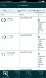 New App 4 Schedules
