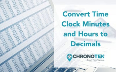 Convert Time Clock Hours and Minutes to Decimals