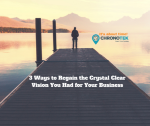 3 Ways to Regain the Crystal Clear Vision You Had for Your Business